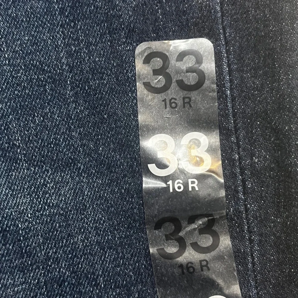 NEW Gap Vintage Slim High Rise Jeans Womens 33 16R Indigo Blue Stretch Ankle